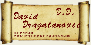 David Dragalanović vizit kartica